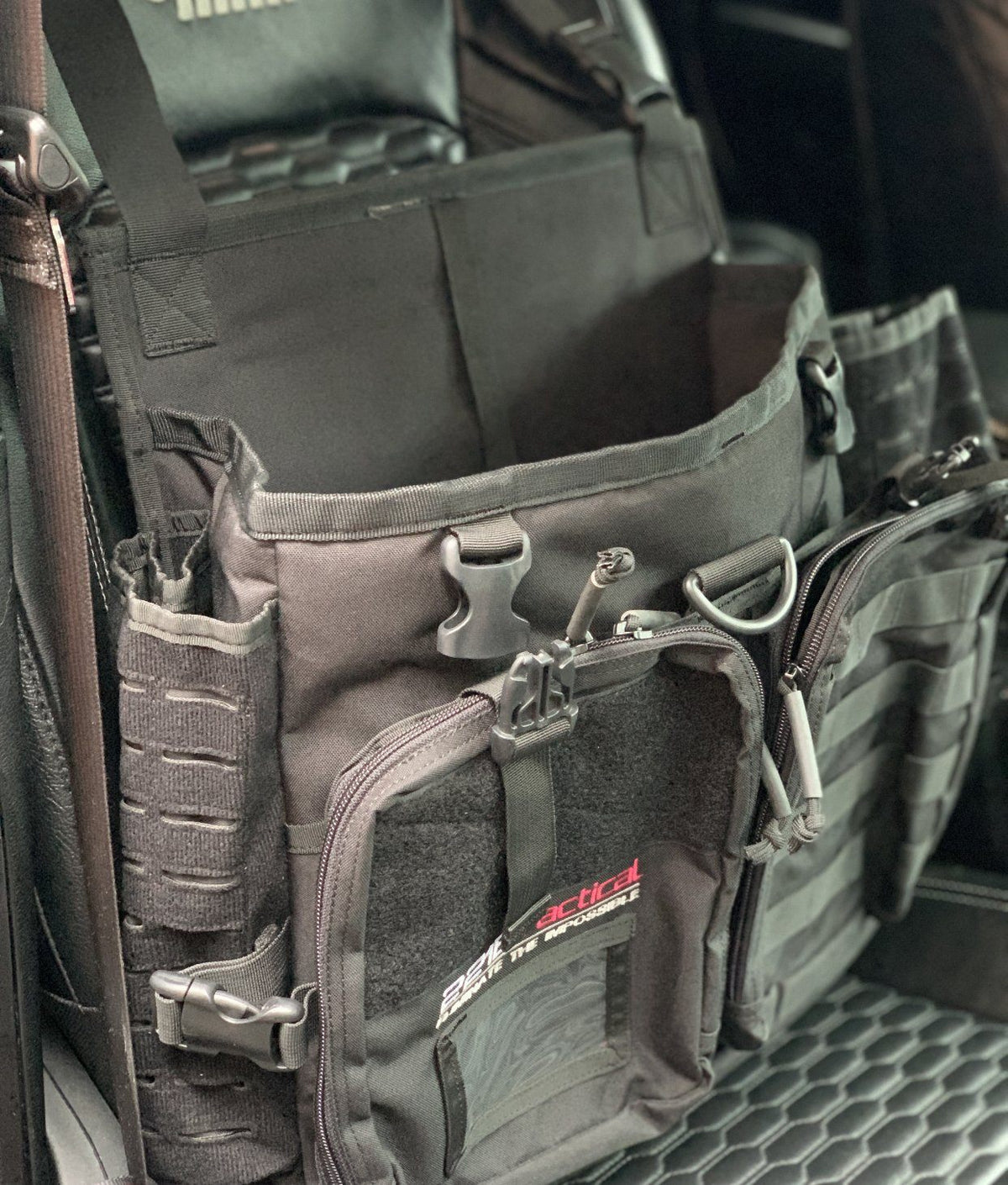 The Best Front Passenger Seat Organizer for Police Law Enforcement Patrol Car, Contractors and Mobile Office