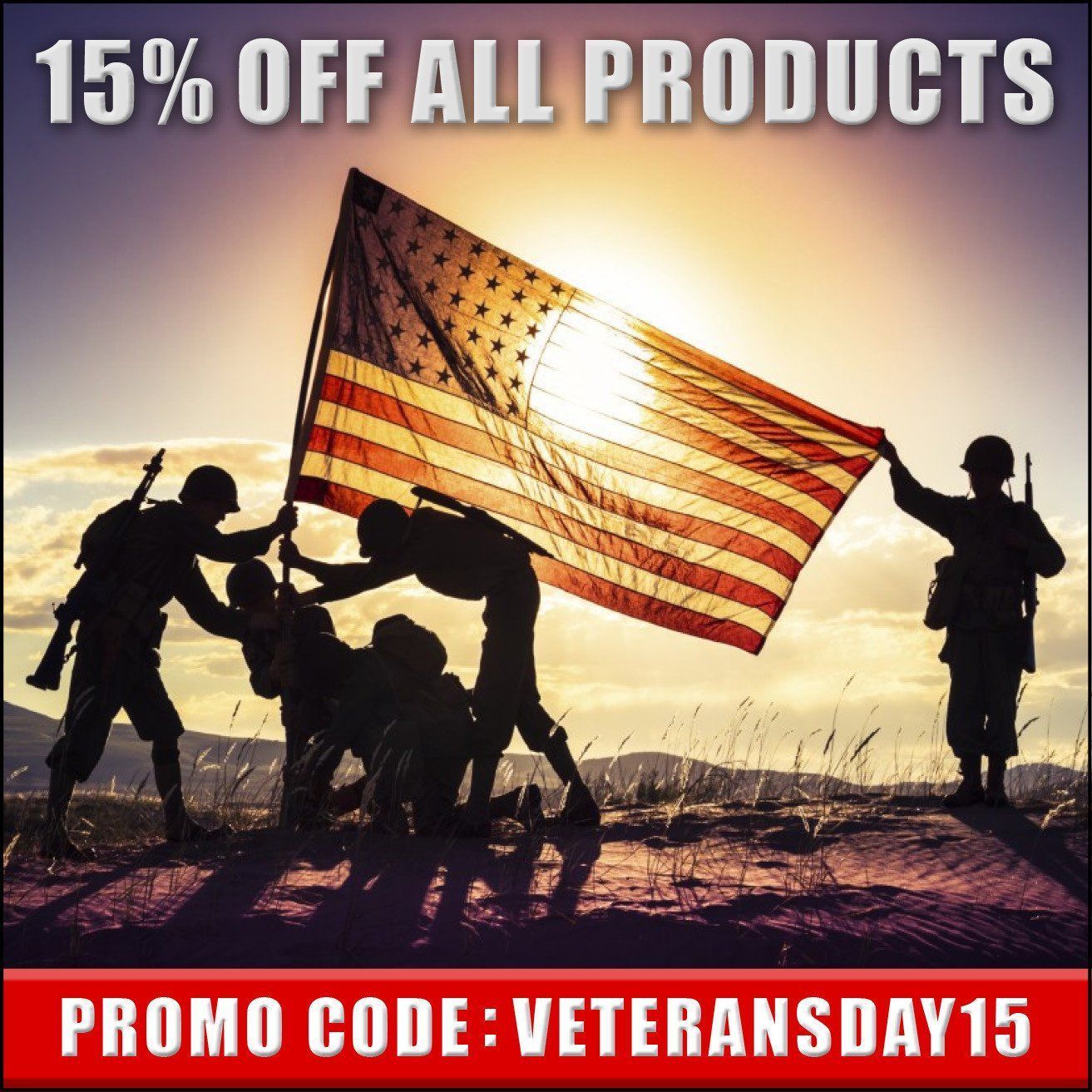 Veterans Day 15% Off Sale - Stock Up On Your Tactical Gear