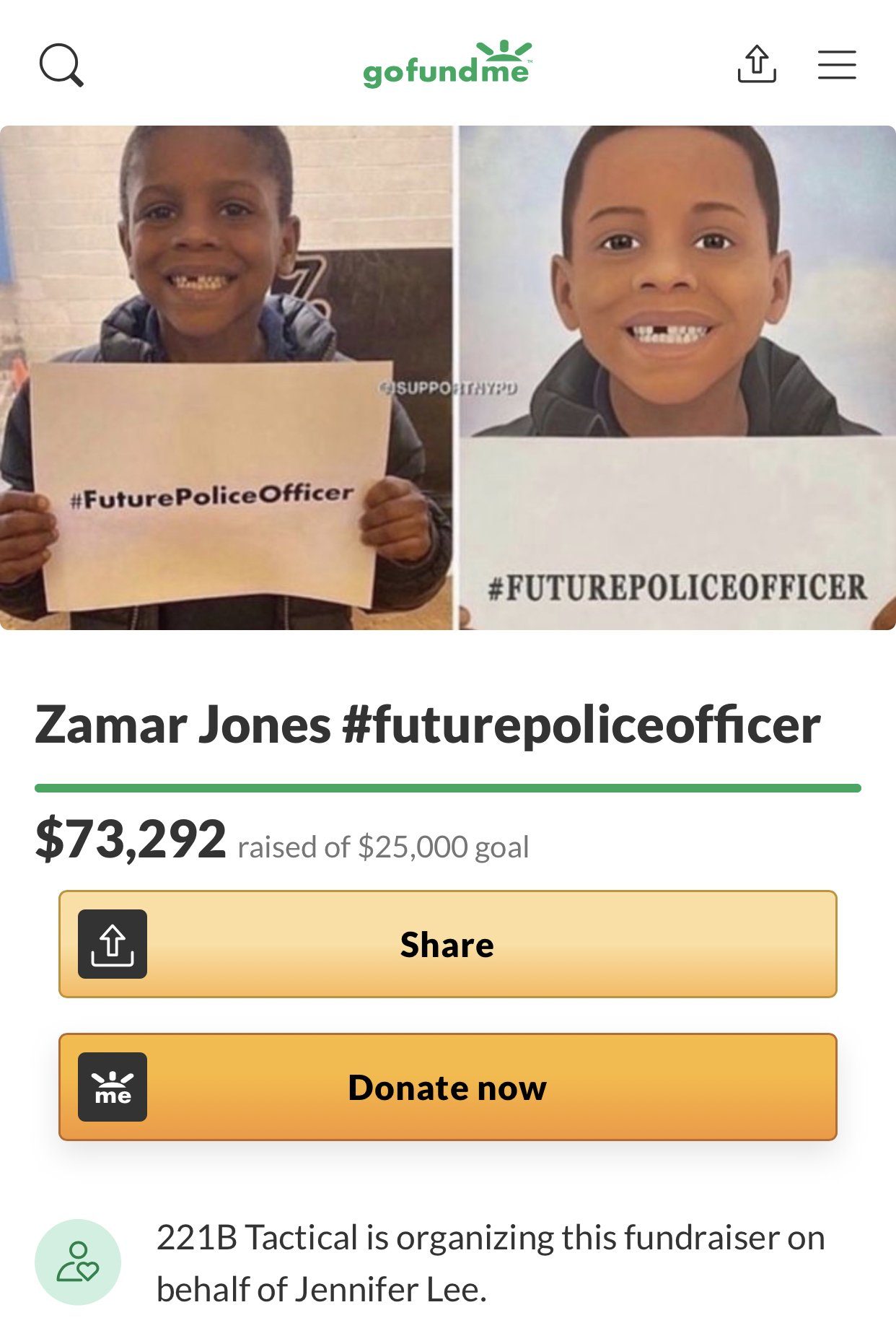 Why I Decided To Start A Go Fund Me For Zamar Jones - The 7 Year Old Boy Killed By Gunfire In Philadelphia