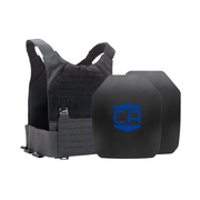 Caliber Armor AR550 Body Armor Package with Phantom Low-Profile Plate Carrier – NIJ Level III+ 20