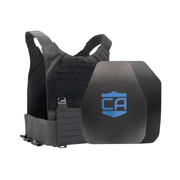 Caliber Armor AR550 Body Armor Package with Phantom Low-Profile Plate Carrier – NIJ Level III+ 22