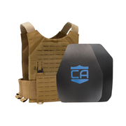 Caliber Armor AR550 Body Armor Package with Phantom Low-Profile Plate Carrier – NIJ Level III+ 18