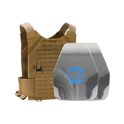 Caliber Armor AR550 Body Armor Package with Phantom Low-Profile Plate Carrier – NIJ Level III+ 9