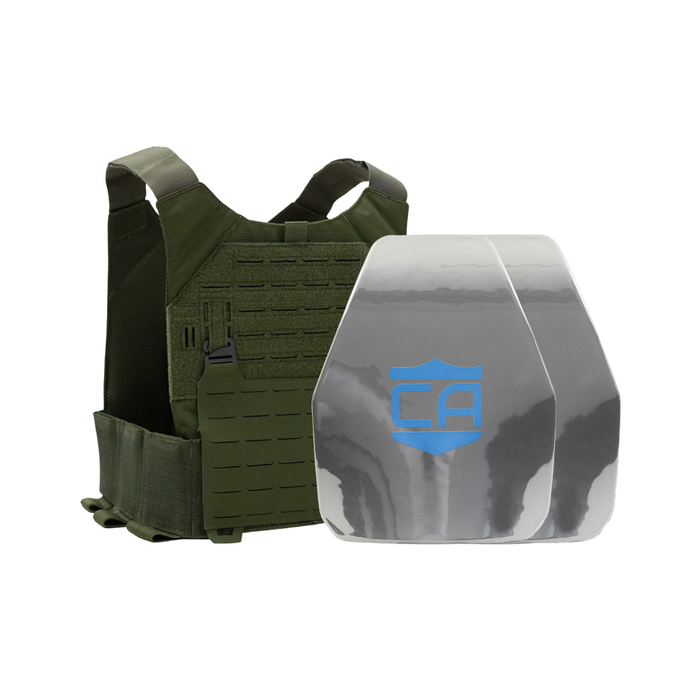 Caliber Armor AR550 Body Armor Package with Phantom Low-Profile Plate Carrier – NIJ Level III+ 7