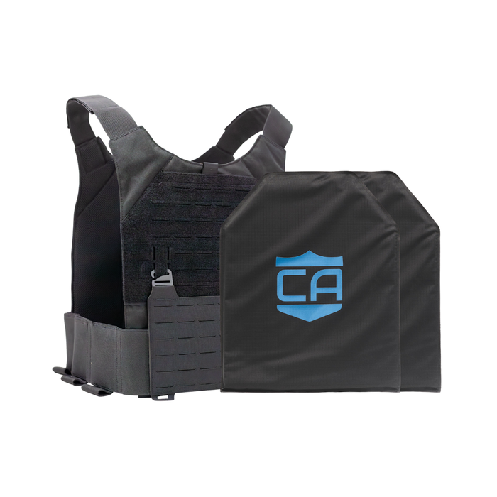 CaliberX Level IIIA/HG2 Soft Body Armor Package with Phantom Low-Profile Plate Carrier 0
