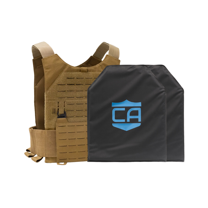 CaliberX Level IIIA/HG2 Soft Body Armor Package with Phantom Low-Profile Plate Carrier 2