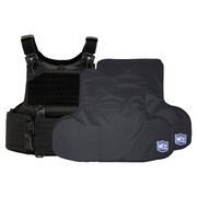 Black M.O.D. plate carrier with CaliberX soft wrap around body armor panels 8