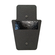 Front of black 12" x 18" Caliber Armor Pistol rated Level IIIA HG2 Ballistic Shield with SL handle on a white background 0