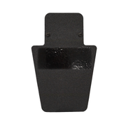 Front of black 12" x 18" Caliber Armor Pistol rated Level IIIA HG2 Ballistic Shield with value line handle on a white background 0