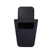 Front of black 15" x 25" Caliber Armor Pistol rated Level IIIA HG2 Ballistic Shield with fixed handle in the center on a white background 0