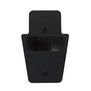 Front of black 12" x 18" Caliber Armor Rifle rated Level III+ RF2 Ballistic Shield with SL handle on a white background 0