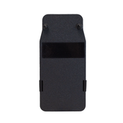 Front view of black 8" x 17" Caliber Armor Rifle rated Level III+ RF2 Ballistic Shield on a white background 0