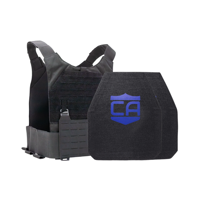 Caliber Armor NIJ Certified Level IV Body Armor Package with Phantom Low-Profile Plate Carrier  0