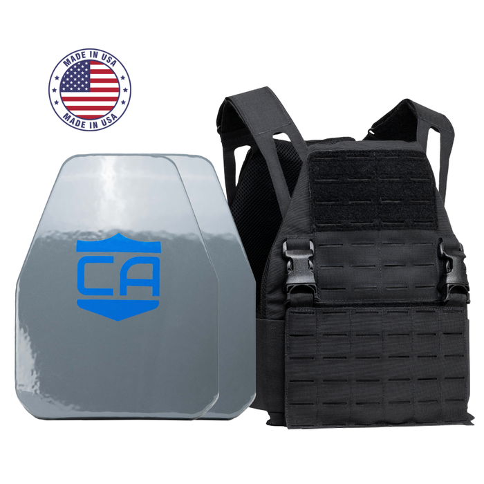 Caliber Armor Maritime UHMWPE Level III Body Armor Package with DV8 Plate Carrier 0