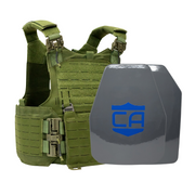 Green M.O.D. carrier with shooters &  SAPI cut UHMWPE Maritime plates with waterproof coating 12