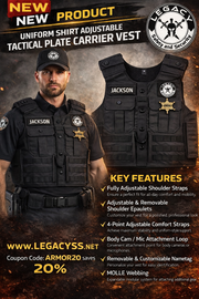 Uniform Shirt Adjustable Tactical Plate Carrier Vest 2