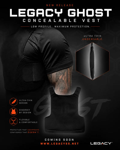 Legacy Ghost™ Concealable Vest – Ultra-Thin Low-Profile Body Armor