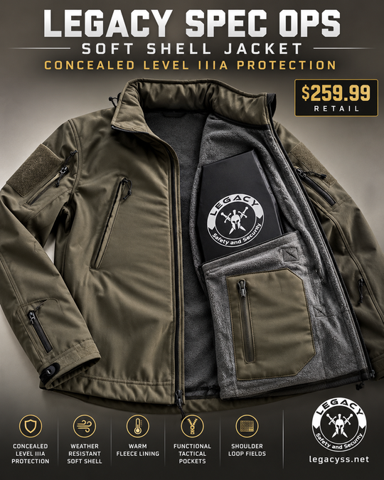 Legacy Spec Ops Soft Shell Jacket – Level IIIA Armor Compatible 9