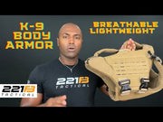 Titan K-9 Ballistic Body Armor Vest 3.0 - Optional Level IIIA Dual Threat 2
