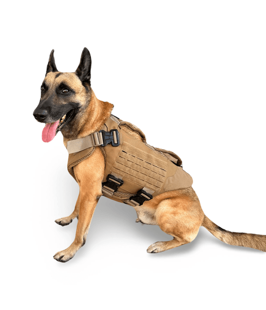 Titan K-9 Ballistic Body Armor Vest 3.0 - Optional Level IIIA Dual Threat K-9 221B Tactical  3