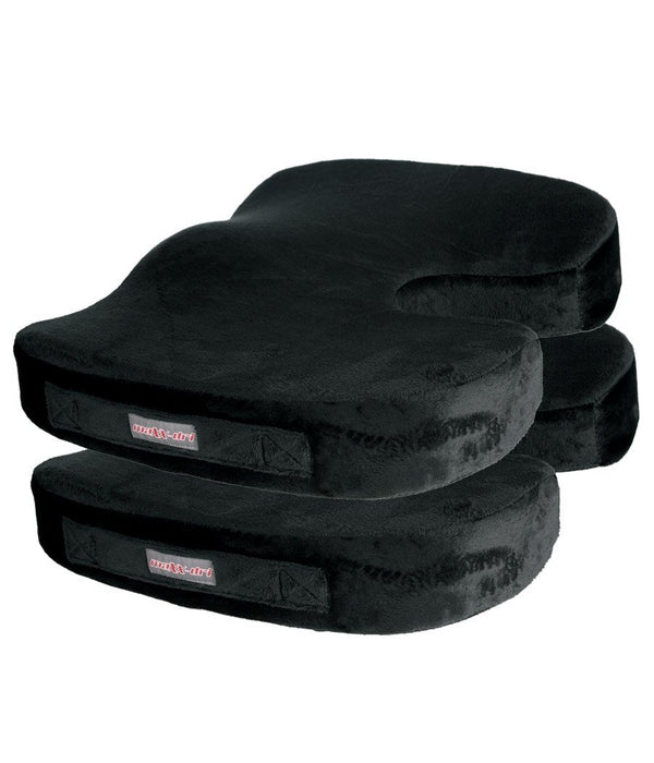 Solace "Select" Non-slip Orthopedic Seat Cushion Accessories 221B Resources LLC Black 2-Pack 