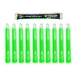 6 Inch Chemlights 10-Pack (Chemical Light Sticks) Accessories Cyalume Green 
