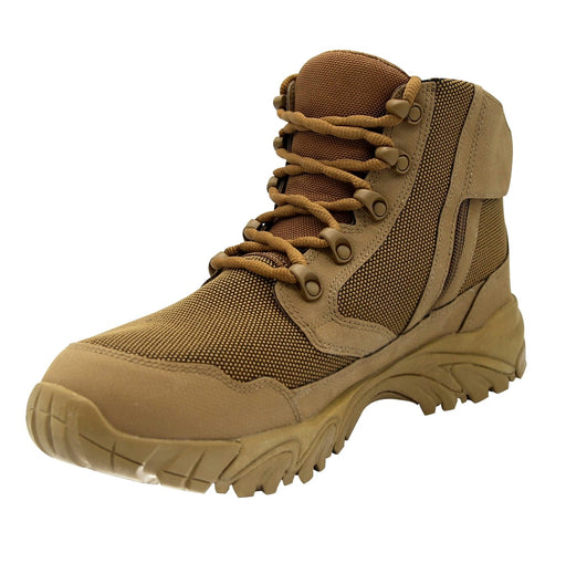 ALTAI 6" Brown Waterproof Zip Up Boots Model: MFH200-ZS Shoes Altai 