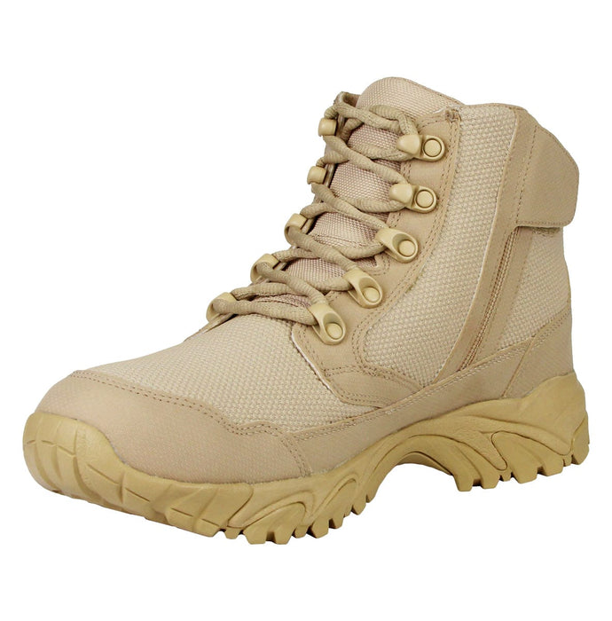 ALTAI 6″ Tan Waterproof Zip Up Work Boots Model: MFM100-ZS Shoes Altai 