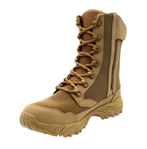 ALTAI 8" Brown Waterproof Zip Up Boots Model: MFH200-Z Shoes Altai 