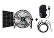 Extreme Mist - 3-n-1 Portable Misting Fan w/ Solar Panel, Mist Pump & 16ft Mist Line attachment Extreme Mist 