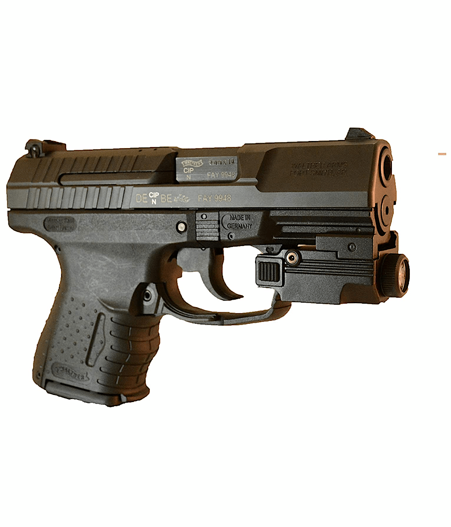 MOLLE Tactical Pistol Holster With Free Magazine Pouch - Fits SIG, Glock, Springfield, 1911 & More (Black)