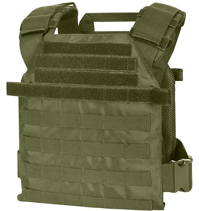Legacy 11x14 Tactical Full Package Full package Legacy SS Green Vest with Level III Front and Back Plates 