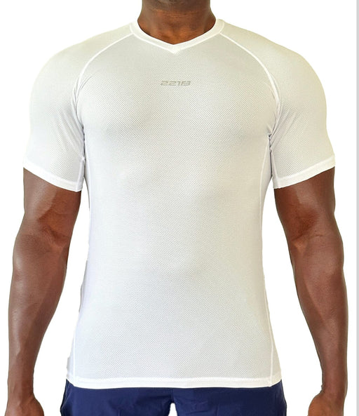 Maxx-Dri Silver Elite V-Neck T-Shirt - Odor & Itch Free Apparel 221B Tactical White S 