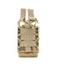 Rapid Access Double AR .223/5.56 & 7.62 Open Top Molle Mag Pouch 221B Tactical Tan 