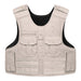 Safe Life Tactical Uniform Style Multi-Threat Vest Level IIIA body armor Safe Life Silver Tan 4XS 